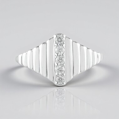 Anillo en plata con Diamante I2 (H)