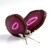 Accessoire en laiton et Agate rose