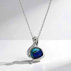 Collana in argento con Gemma