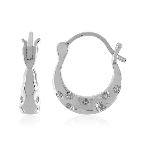 Zilveren oorbellen met zirkonen (SAELOCANA)