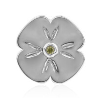 Colgante en plata con Zafiro amarillo