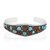 Zilveren armband met Blauwe Kingman Mohave Turkooisen (Jones Lee)