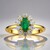 Anello in argento con Smeraldo Zambia