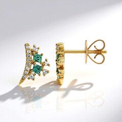 Orecchini in oro con Alessandrite