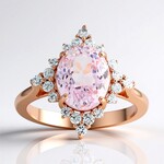 Anello in argento con Kunzite