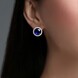 Boucles d'oreilles en or et Tanzanite AAA (CIRARI)