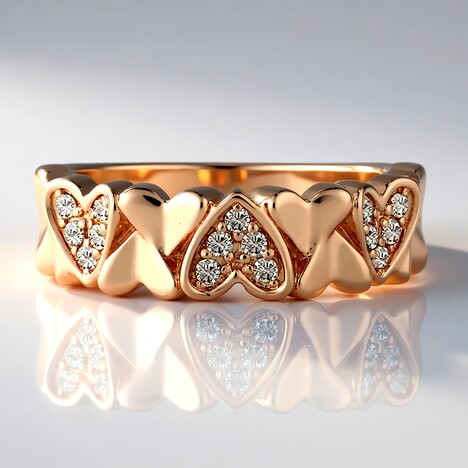 Anello in oro con Diamante Rose de France SI1 di Argyle (Annette)