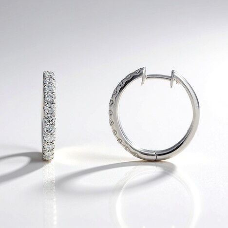 Orecchini in oro con Diamante I1 (H) (CIRARI)
