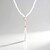 Collana in argento con Quarzo Bianco (KM by Juwelo)