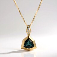 Collier en or et Topaze bleu de Londres (CIRARI)