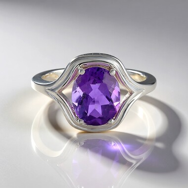 Marokkanischer Amethyst-Silberring