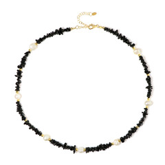 Black Tourmaline Silver Necklace