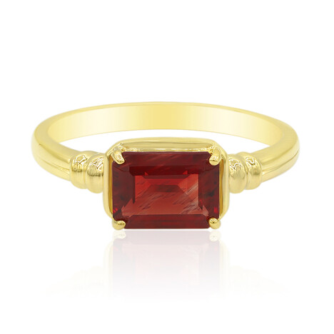 Roter Tibetanit-Goldring (Adela Gold)