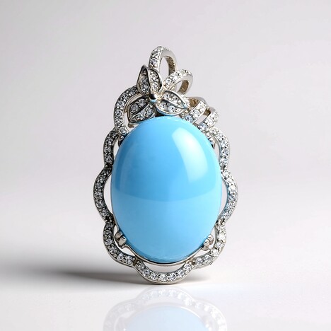 Ciondolo in argento con Larimar