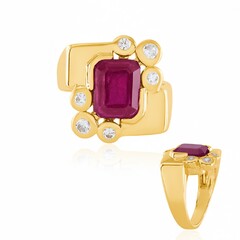 Anello in argento con Rubino del Madagascar (de Melo Essence)