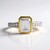 Anello in argento con Topazio Bianco
