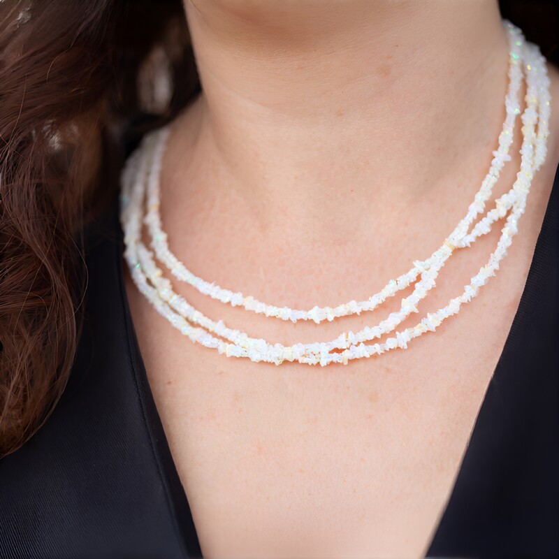 Welo-Opal-Silberhalskette