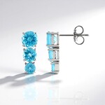 Orecchini in argento con Apatite Blu (de Melo Essence)