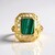 Anello in argento con Malachite (Ornaments by de Melo)