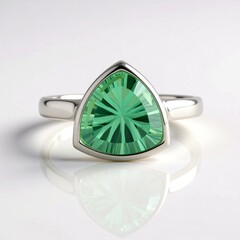 Anello in argento con Fluorite Verde