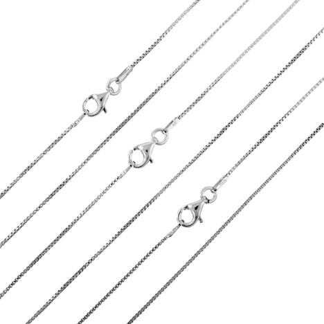 Silber-Veneziakettenset - 7 g - 45, 50, 60 cm