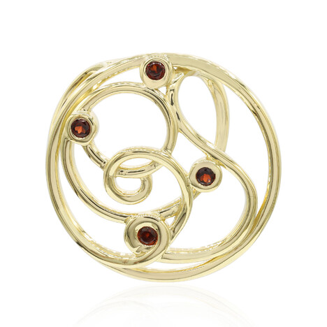 Mosambik-Granat-Silberanhänger (MONOSONO COLLECTION)