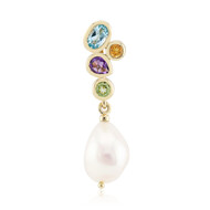 Pendentif en argent et Perle blanche de culture d'eau douce (TPC)