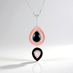 Collana in argento con Onice Nero