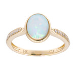 Anillo en oro con Ópalo Welo AAA (CIRARI)