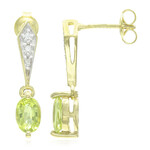 Pendientes en plata con Turmalina cuprífera