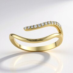 Anello in oro con Diamante I1 (H) (de Melo Gold)