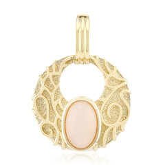 Colgante en plata con Piedra de luna melocotón (TPC)