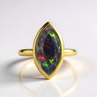 Mezezo Opal Silver Ring