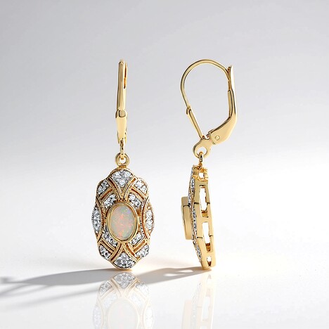 Orecchini in argento con Opale di Welo