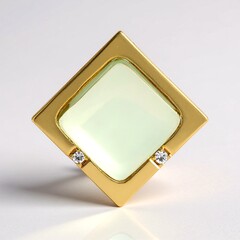 Ciondolo in argento con Ametista Verde (MONOSONO COLLECTION)