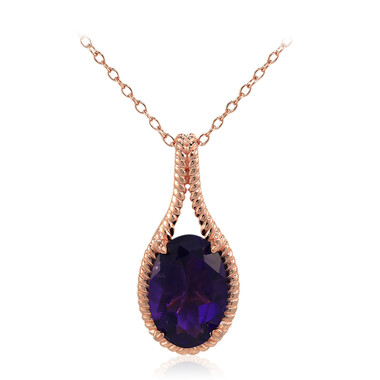 Collana in argento con Ametista del Marocco