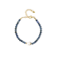 White Freshwater Pearl Silver Bracelet