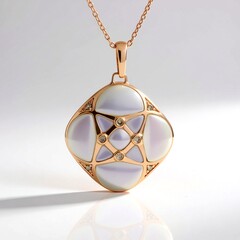 Collana in argento con Pietra di Luna Bianca