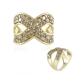 Gouden ring met een I2 Champagne Diamant (de Melo Gold)