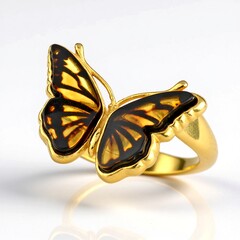 Anello in argento con Ambra Baltica (dagen)