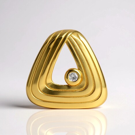 Ciondolo in argento con Diamante I1 (G) (Annette)
