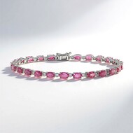 Bracciale in oro con Zaffiro Rosa (CIRARI)