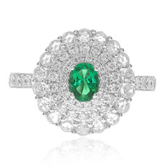 18K Colombian Emerald Gold Ring (CIRARI)