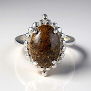 Anello in argento con Quarzo Dinosauro