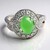Anello in argento con Crisoprasio Imperiale