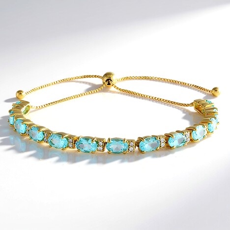 Bracciale in argento con Apatite Blu