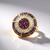 Bague en argent et Grenat Rhodolite (Gems en Vogue)