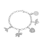 Brazalete en plata con Zircón (Adela Silber)