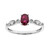 Anillo en oro con Rubí de Mozambique AAA