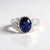 Anello in argento con Zaffiro Stellato Blu